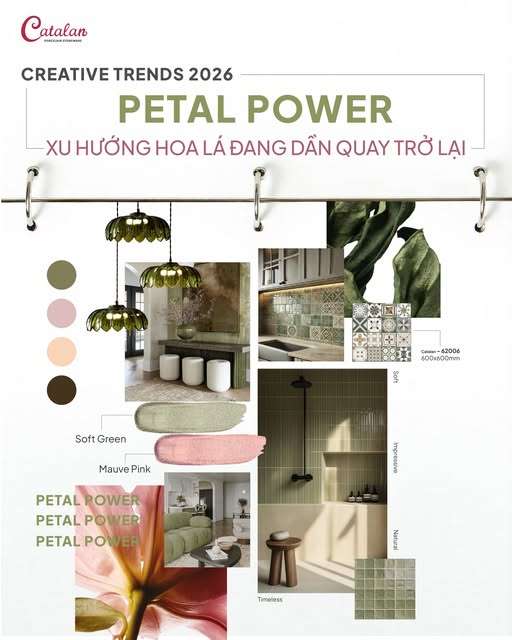 CREATIVE TRENDS 2026: PETAL POWER LÊN NGÔI