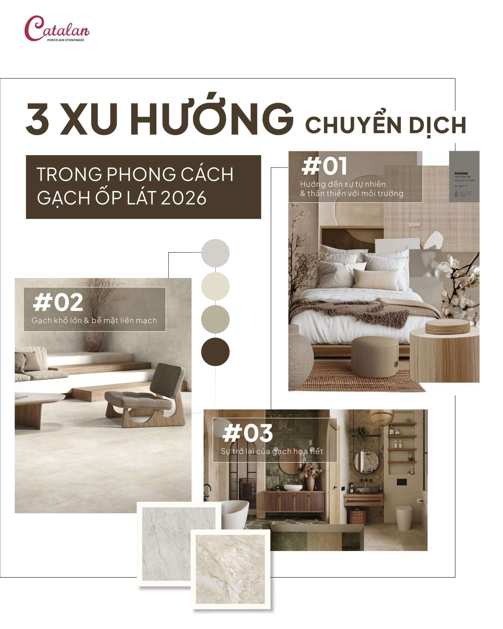 3 XU HƯỚNG CHUYỂN DỊCH TRONG PHONG CÁCH GẠCH ỐP LÁT 2026