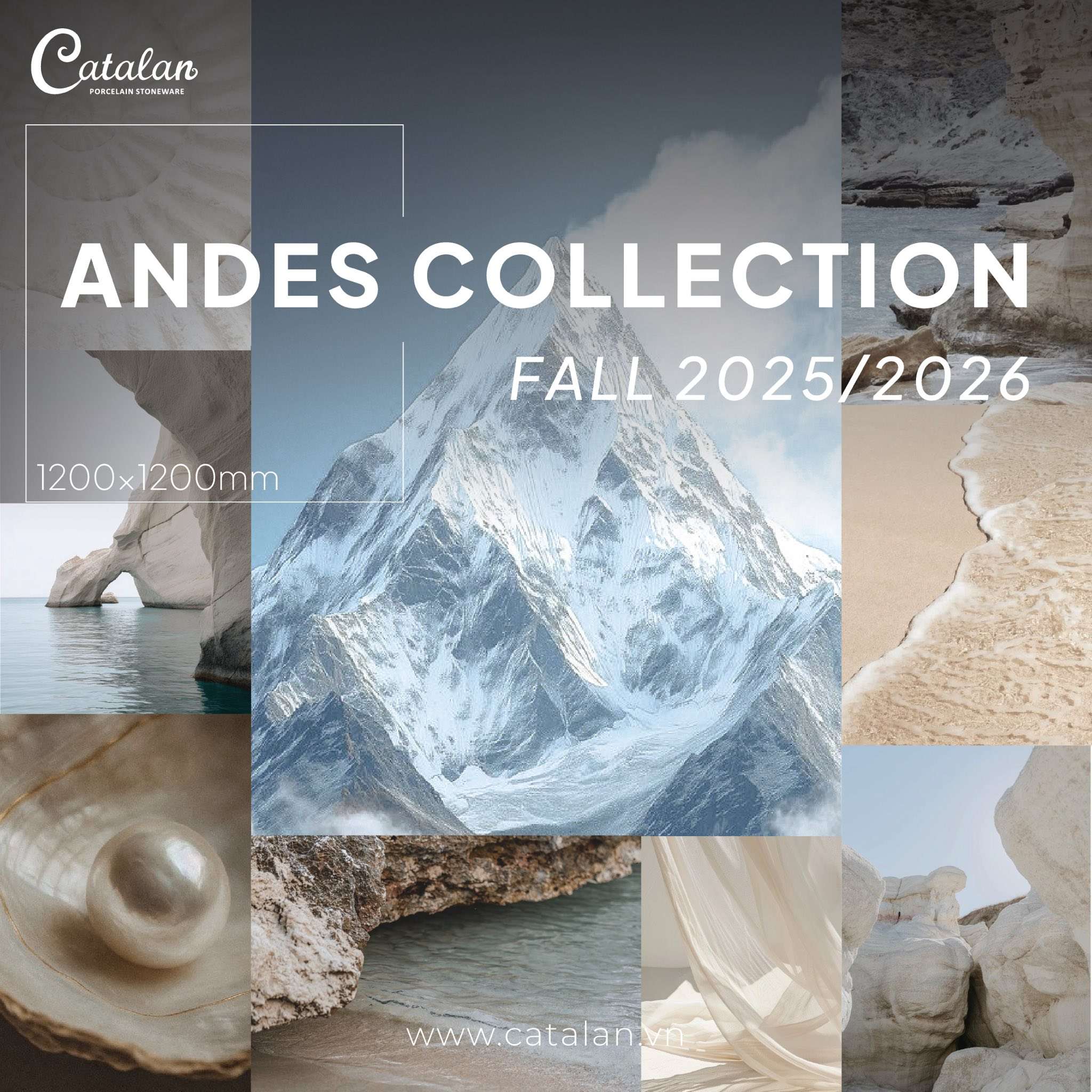 BỘ SƯU TẬP ANDES 1200X1200MM CHÍNH THỨC RA MẮT VỚI “VẺ ĐẸP VĨNH CỬU TRONG TỪNG VÂN ĐÁ”
