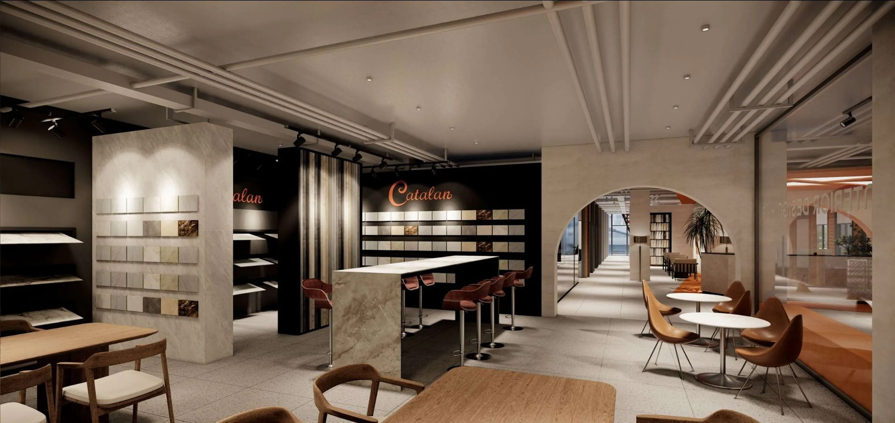 The Catalan consultation space – where ideas connect and materials are selected for projects.