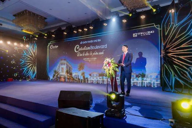 Ông Nguyễn Văn Nguyên Phó TGĐ CTCP Catalan kiêm Trưởng ban QLDA phát biểu khai mạc sự kiện