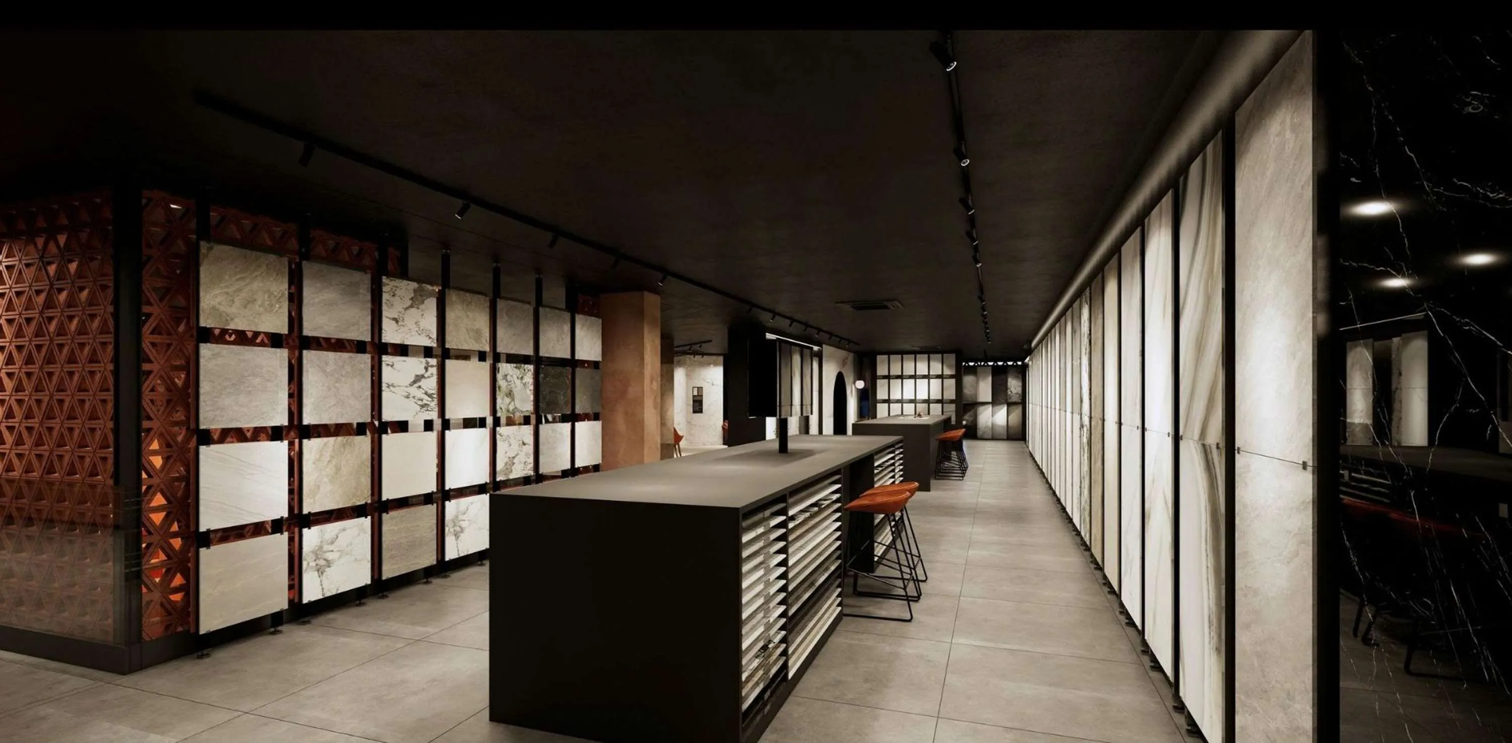 The Catalan display space – where “products speak” through material and design.