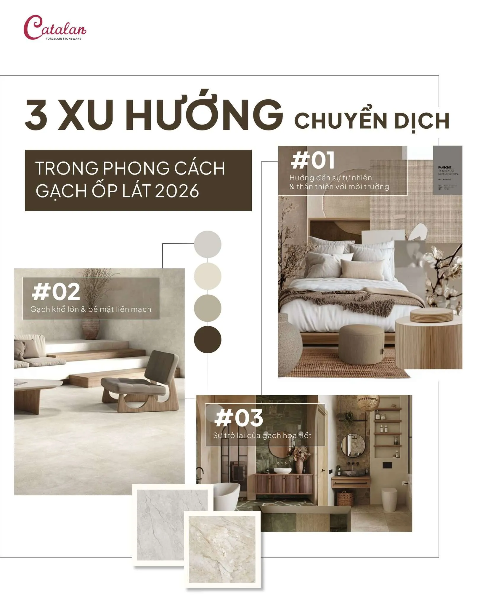 3 XU HƯỚNG CHUYỂN DỊCH TRONG PHONG CÁCH GẠCH ỐP LÁT 2026